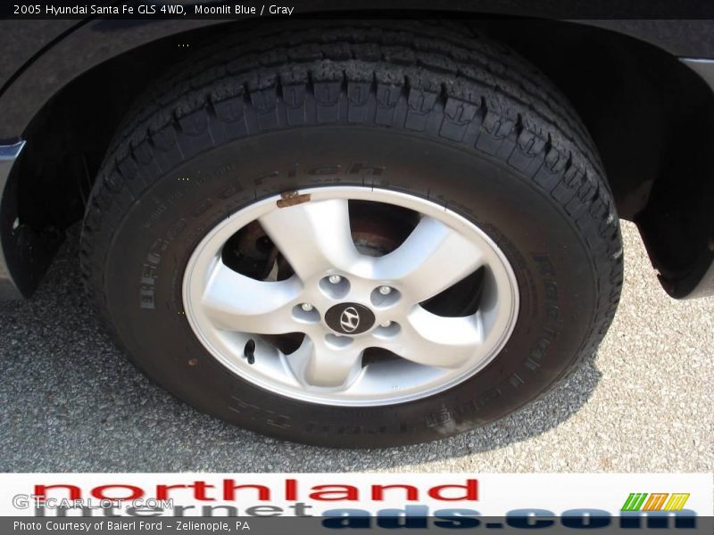 Moonlit Blue / Gray 2005 Hyundai Santa Fe GLS 4WD