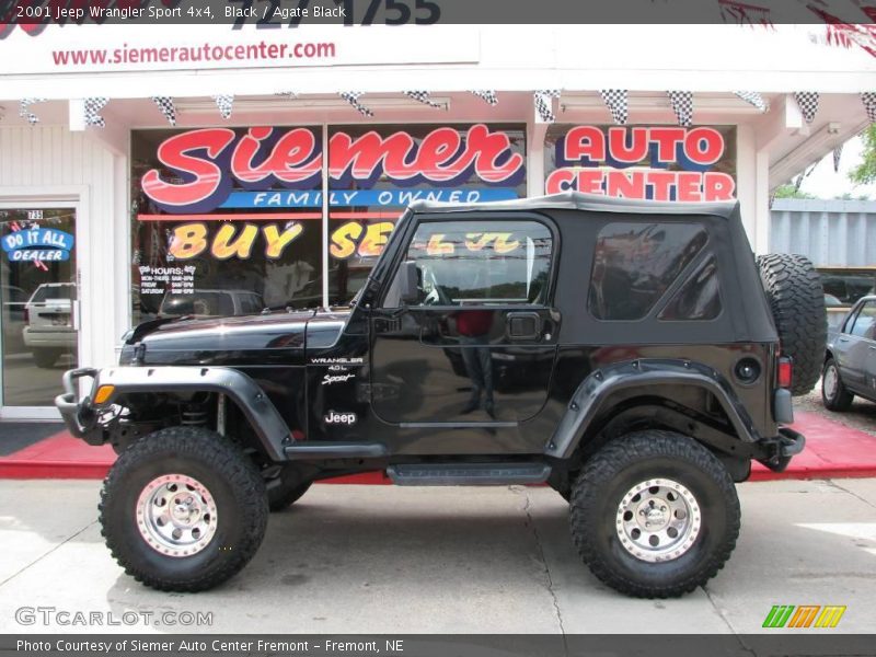 Black / Agate Black 2001 Jeep Wrangler Sport 4x4