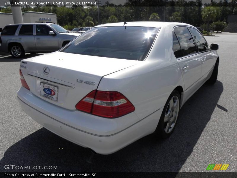 Crystal White / Cashmere 2005 Lexus LS 430 Sedan