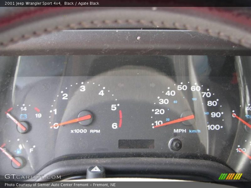 Black / Agate Black 2001 Jeep Wrangler Sport 4x4
