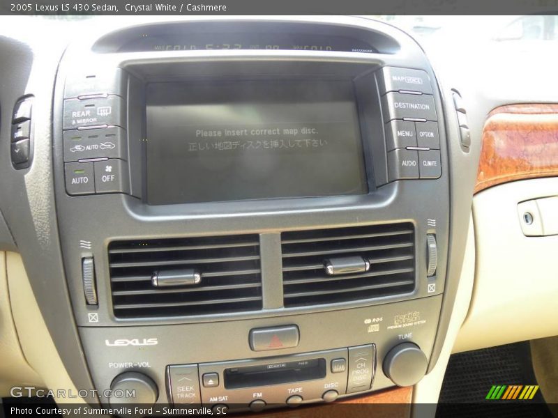 Crystal White / Cashmere 2005 Lexus LS 430 Sedan