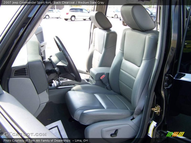 Black Clearcoat / Medium Slate Gray 2007 Jeep Commander Sport 4x4