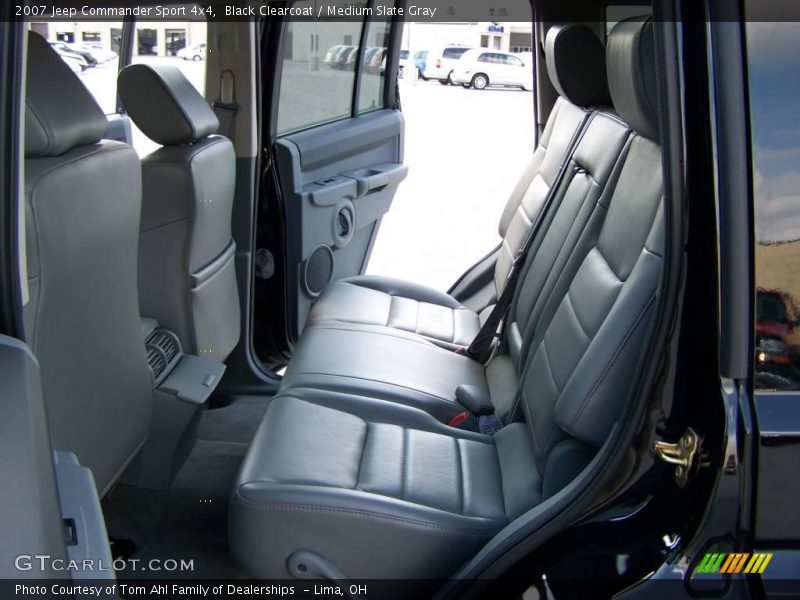 Black Clearcoat / Medium Slate Gray 2007 Jeep Commander Sport 4x4