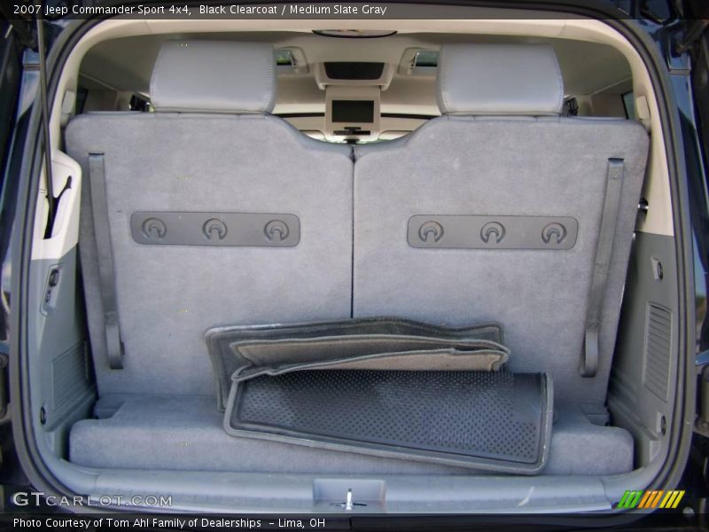 Black Clearcoat / Medium Slate Gray 2007 Jeep Commander Sport 4x4