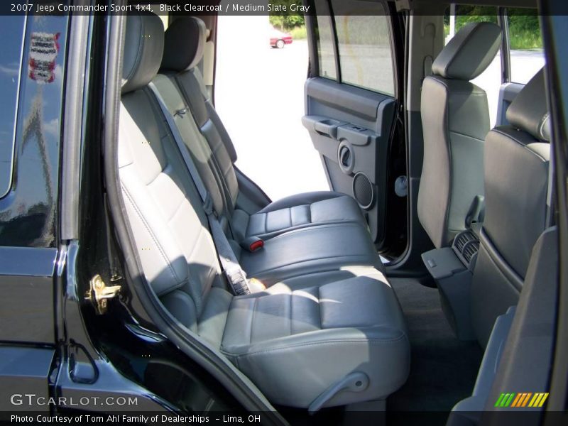 Black Clearcoat / Medium Slate Gray 2007 Jeep Commander Sport 4x4