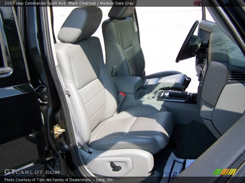 Black Clearcoat / Medium Slate Gray 2007 Jeep Commander Sport 4x4