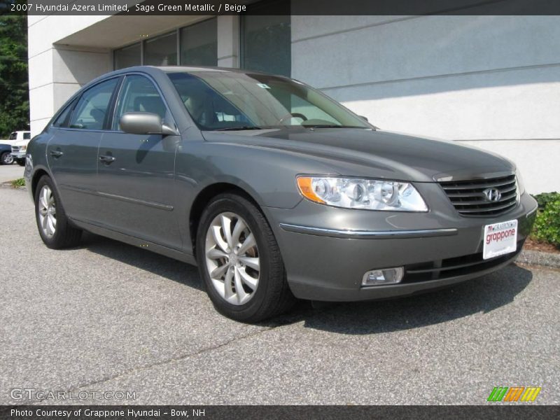Sage Green Metallic / Beige 2007 Hyundai Azera Limited