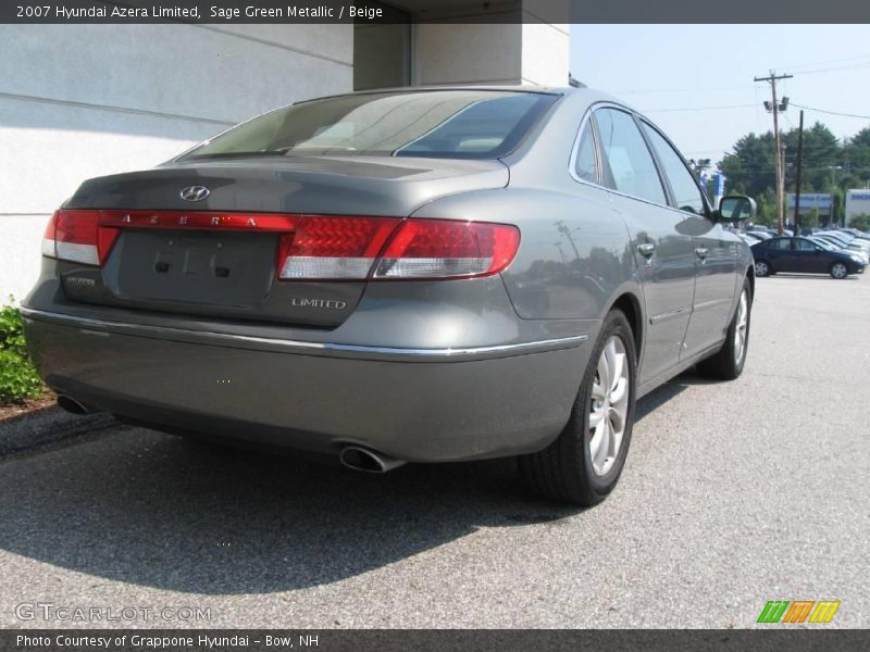 Sage Green Metallic / Beige 2007 Hyundai Azera Limited