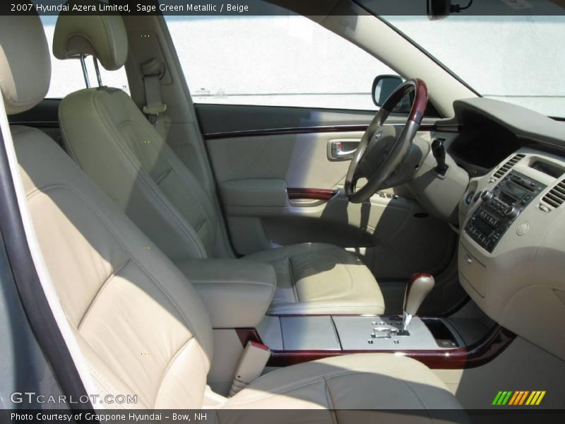 Sage Green Metallic / Beige 2007 Hyundai Azera Limited