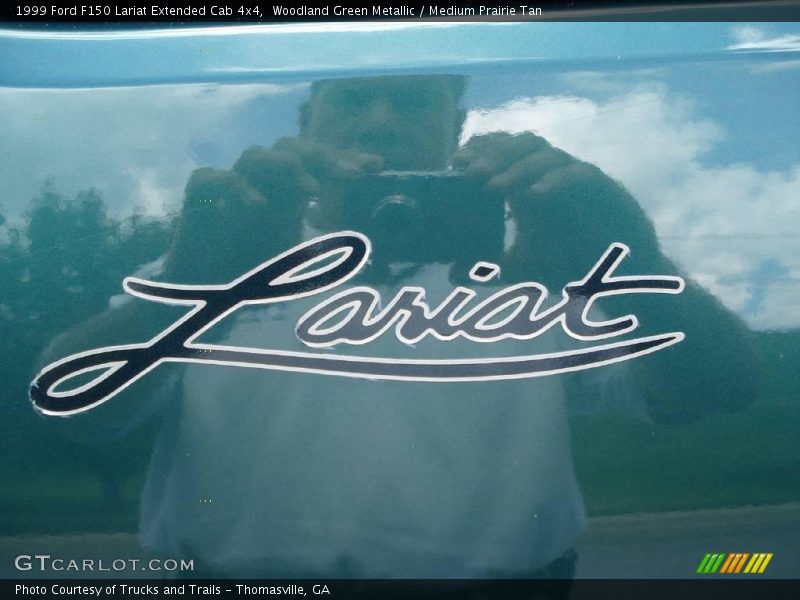 Woodland Green Metallic / Medium Prairie Tan 1999 Ford F150 Lariat Extended Cab 4x4