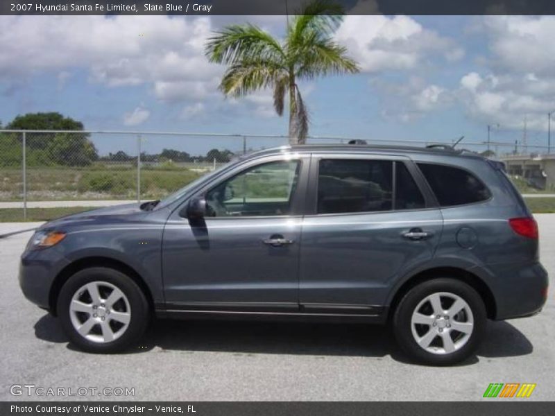 Slate Blue / Gray 2007 Hyundai Santa Fe Limited