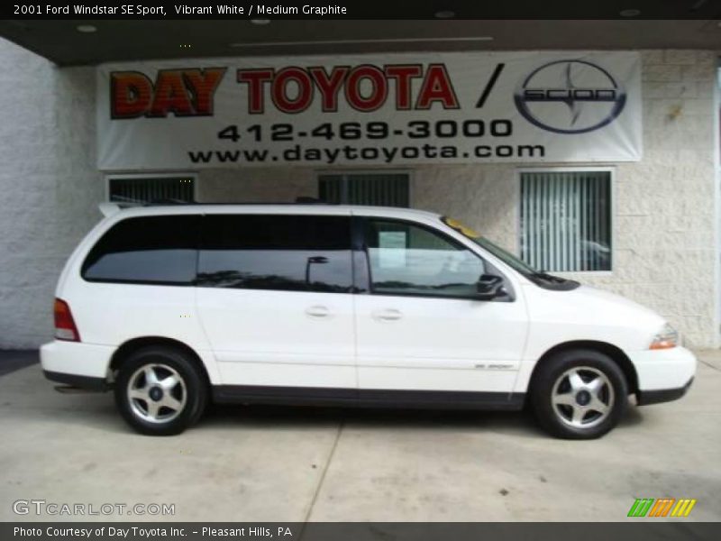 Vibrant White / Medium Graphite 2001 Ford Windstar SE Sport