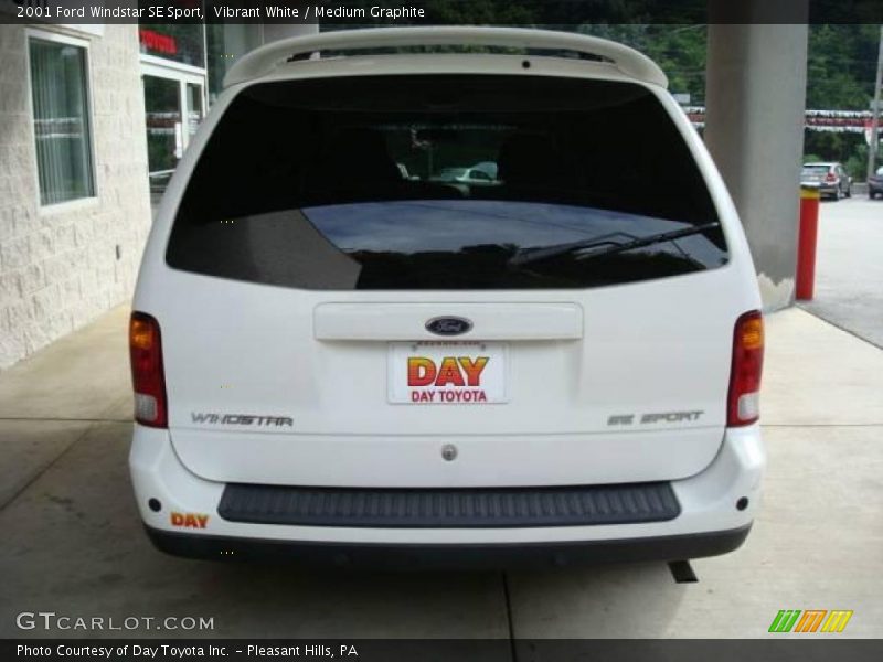 Vibrant White / Medium Graphite 2001 Ford Windstar SE Sport