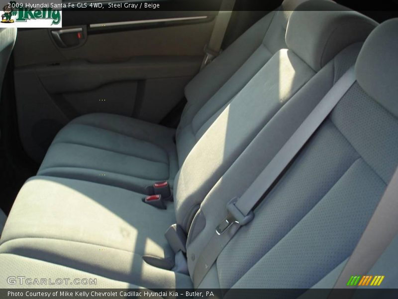 Steel Gray / Beige 2009 Hyundai Santa Fe GLS 4WD