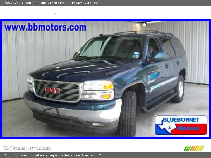 Blue Green Crystal / Pewter/Dark Pewter 2005 GMC Yukon SLT