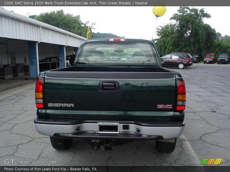 Polo Green Metallic / Neutral 2005 GMC Sierra 1500 Work Truck Extended Cab 4x4