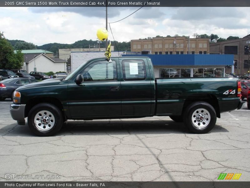 Polo Green Metallic / Neutral 2005 GMC Sierra 1500 Work Truck Extended Cab 4x4