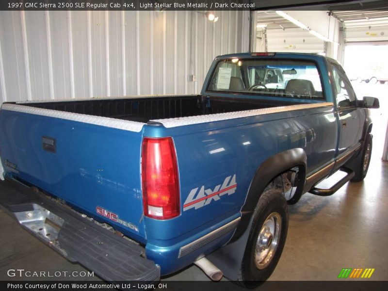 Light Stellar Blue Metallic / Dark Charcoal 1997 GMC Sierra 2500 SLE Regular Cab 4x4