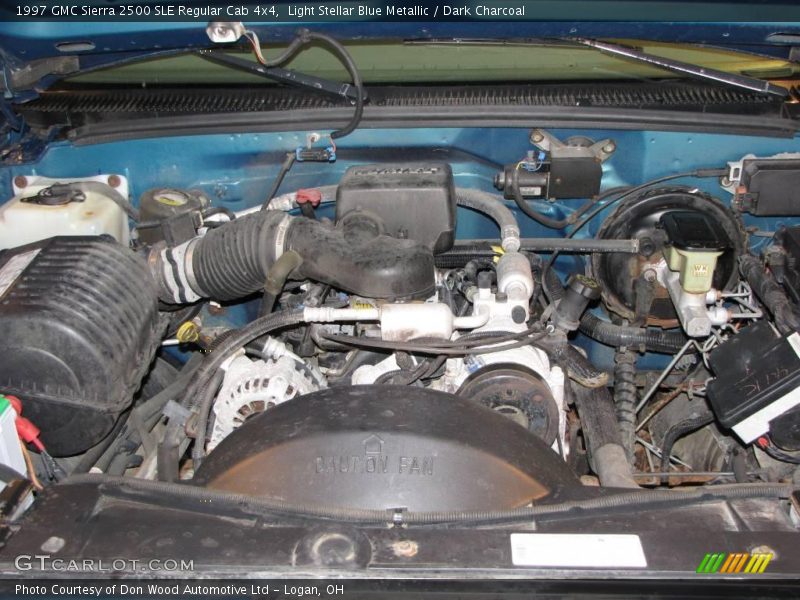 Light Stellar Blue Metallic / Dark Charcoal 1997 GMC Sierra 2500 SLE Regular Cab 4x4