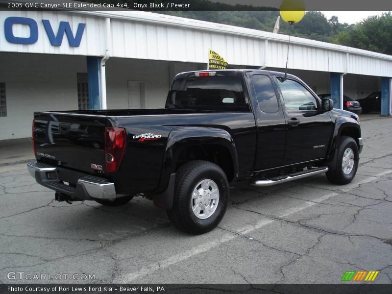 Onyx Black / Pewter 2005 GMC Canyon SLE Extended Cab 4x4