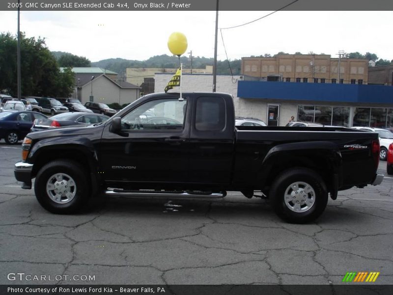 Onyx Black / Pewter 2005 GMC Canyon SLE Extended Cab 4x4