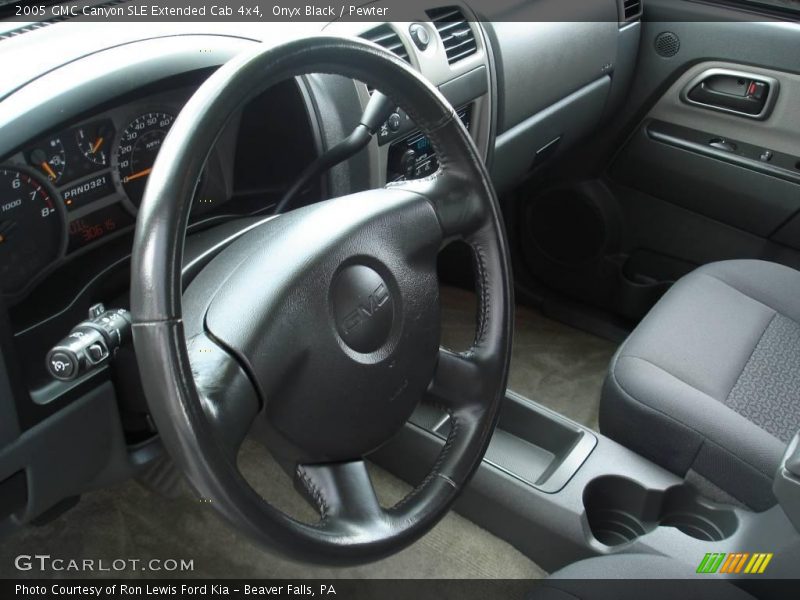 Onyx Black / Pewter 2005 GMC Canyon SLE Extended Cab 4x4