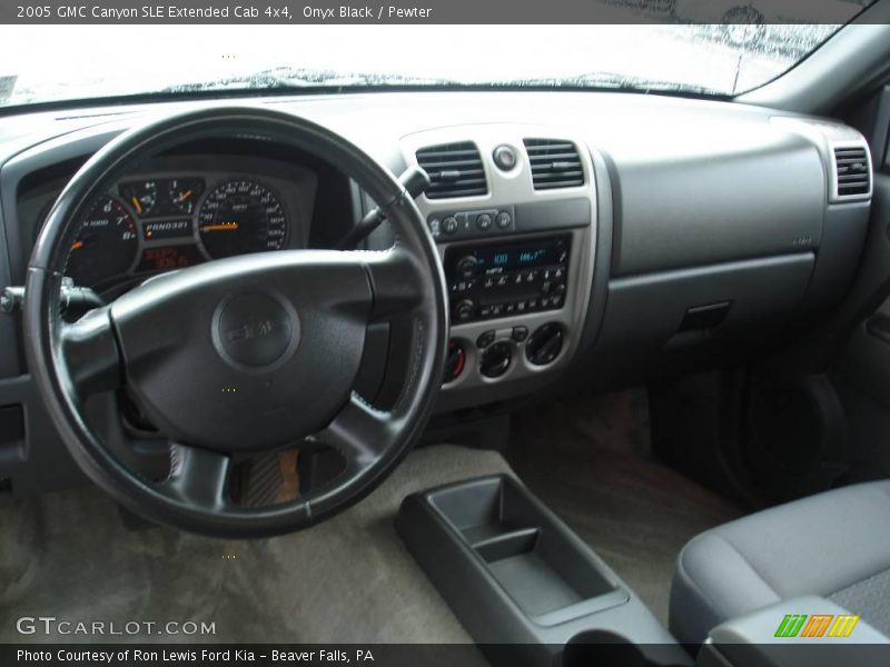Onyx Black / Pewter 2005 GMC Canyon SLE Extended Cab 4x4