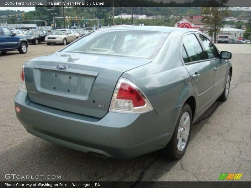 Titanium Green Metallic / Camel 2006 Ford Fusion SE
