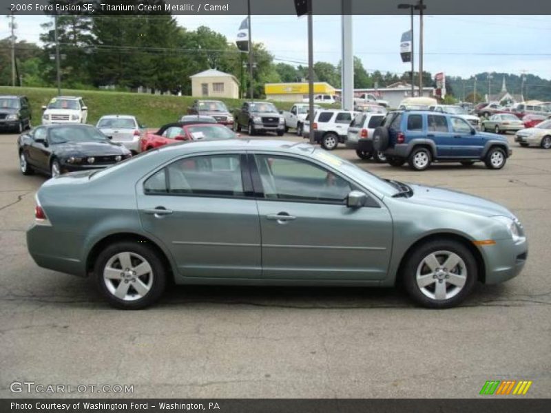 Titanium Green Metallic / Camel 2006 Ford Fusion SE
