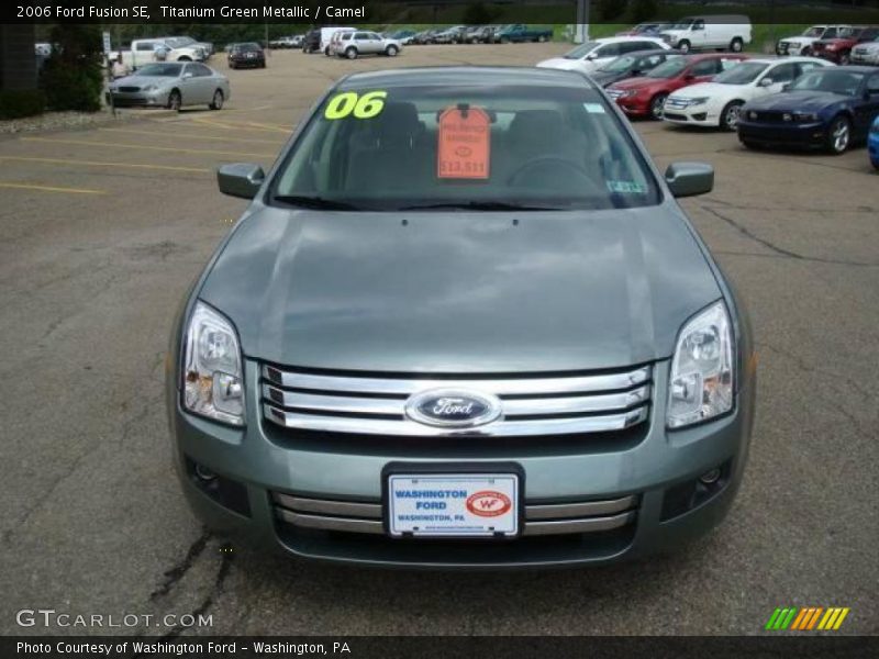 Titanium Green Metallic / Camel 2006 Ford Fusion SE