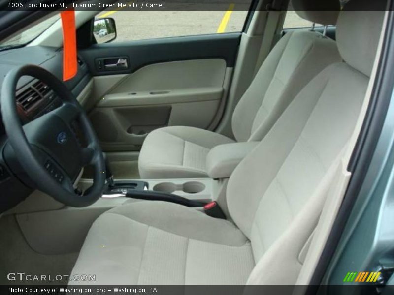 Titanium Green Metallic / Camel 2006 Ford Fusion SE