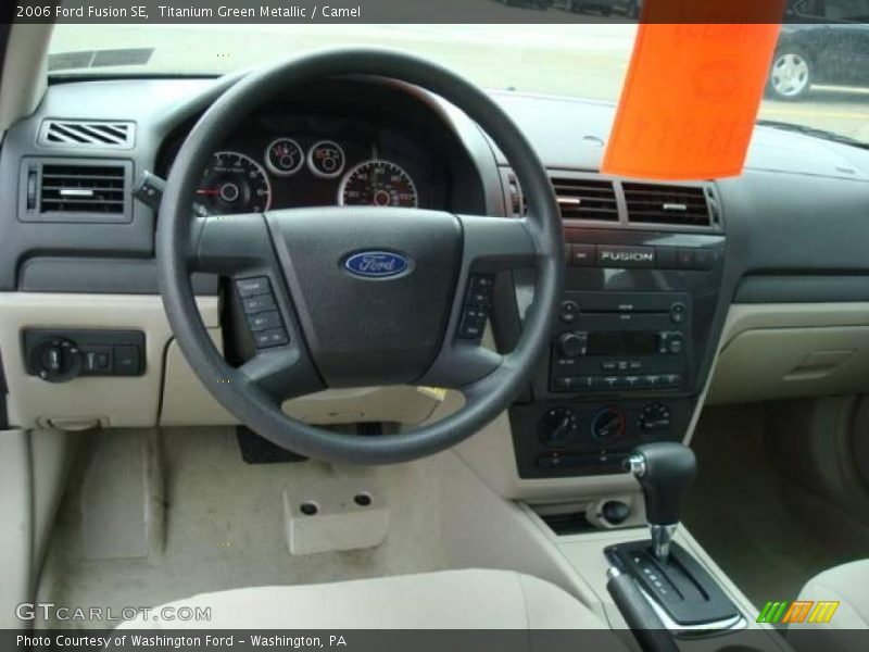 Titanium Green Metallic / Camel 2006 Ford Fusion SE