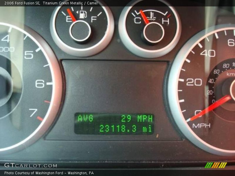 Titanium Green Metallic / Camel 2006 Ford Fusion SE