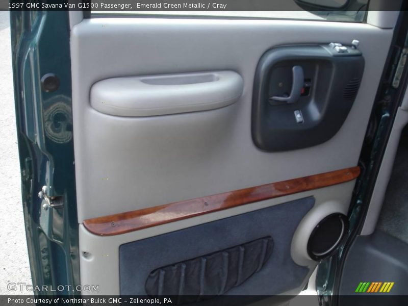 Emerald Green Metallic / Gray 1997 GMC Savana Van G1500 Passenger