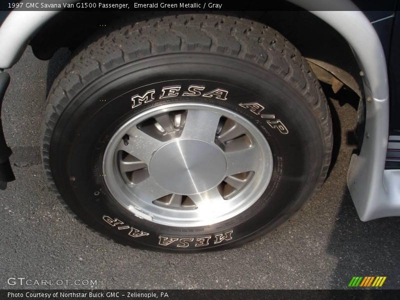 Emerald Green Metallic / Gray 1997 GMC Savana Van G1500 Passenger