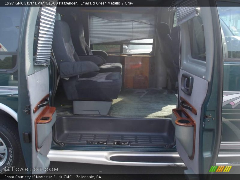 Emerald Green Metallic / Gray 1997 GMC Savana Van G1500 Passenger