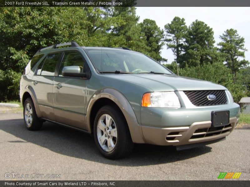 Titanium Green Metallic / Pebble Beige 2007 Ford Freestyle SEL