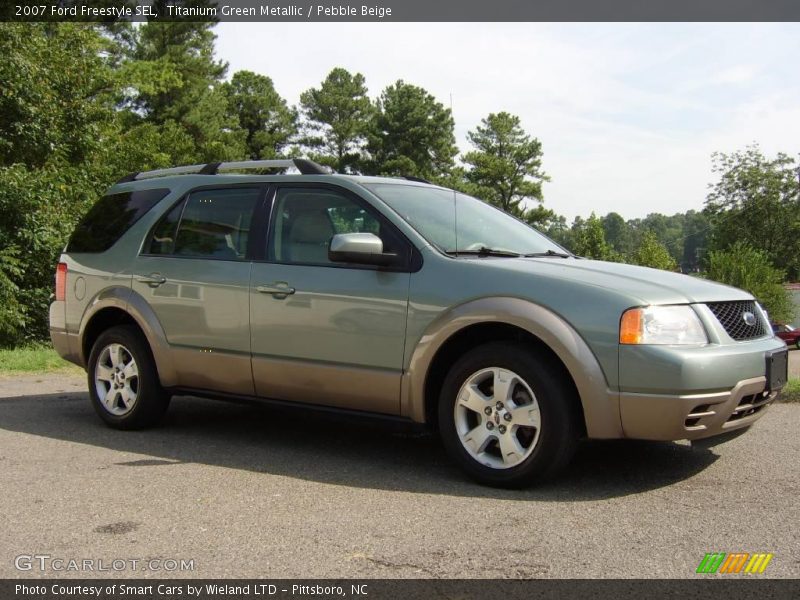 Titanium Green Metallic / Pebble Beige 2007 Ford Freestyle SEL