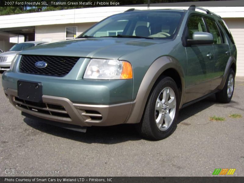 Titanium Green Metallic / Pebble Beige 2007 Ford Freestyle SEL