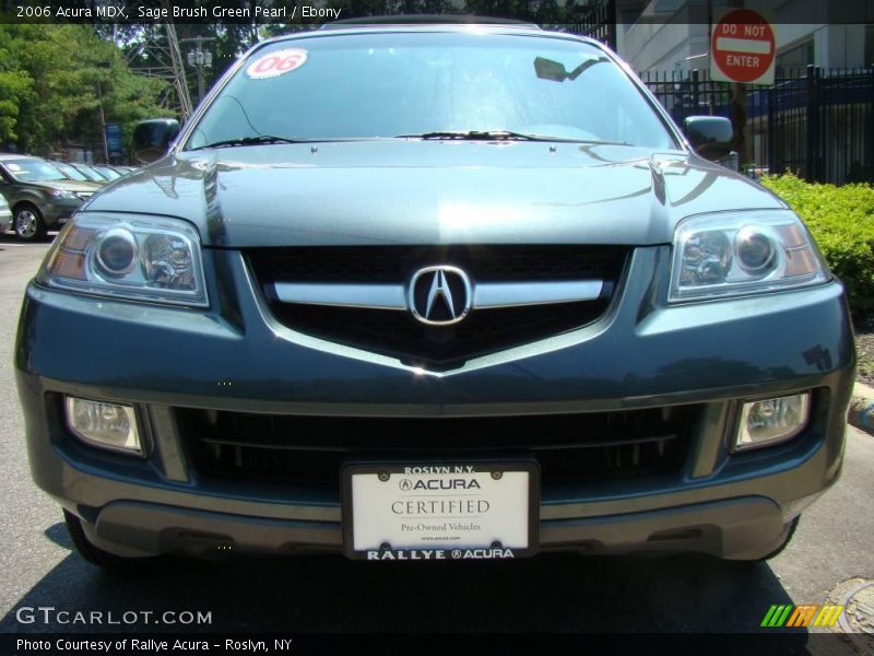 Sage Brush Green Pearl / Ebony 2006 Acura MDX