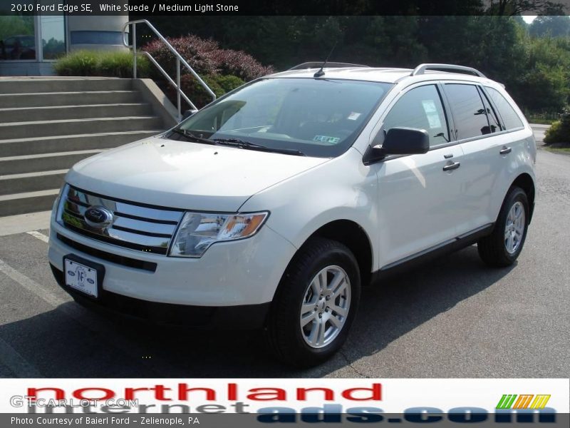 White Suede / Medium Light Stone 2010 Ford Edge SE
