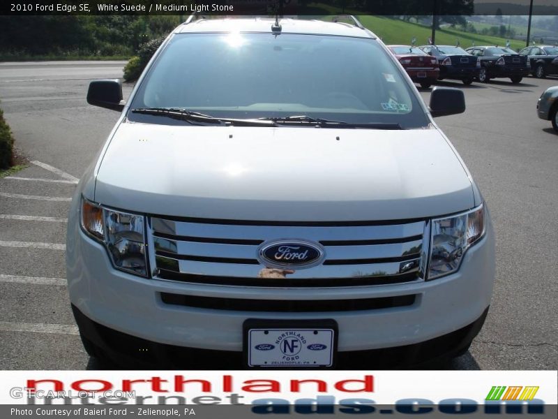 White Suede / Medium Light Stone 2010 Ford Edge SE