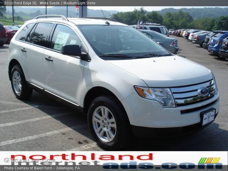 White Suede / Medium Light Stone 2010 Ford Edge SE