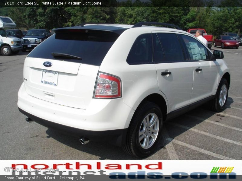White Suede / Medium Light Stone 2010 Ford Edge SE