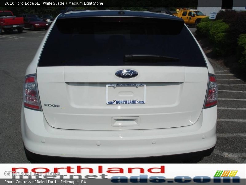 White Suede / Medium Light Stone 2010 Ford Edge SE