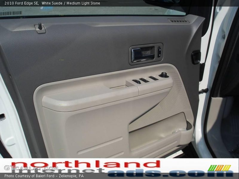 White Suede / Medium Light Stone 2010 Ford Edge SE