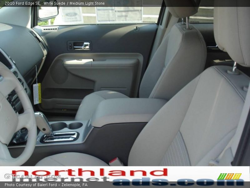 White Suede / Medium Light Stone 2010 Ford Edge SE