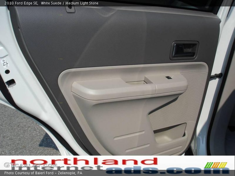 White Suede / Medium Light Stone 2010 Ford Edge SE