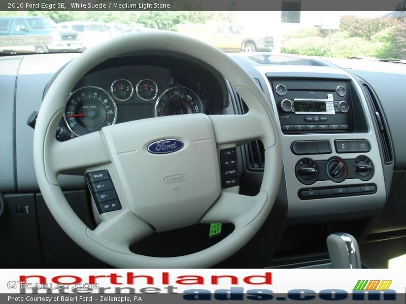 White Suede / Medium Light Stone 2010 Ford Edge SE