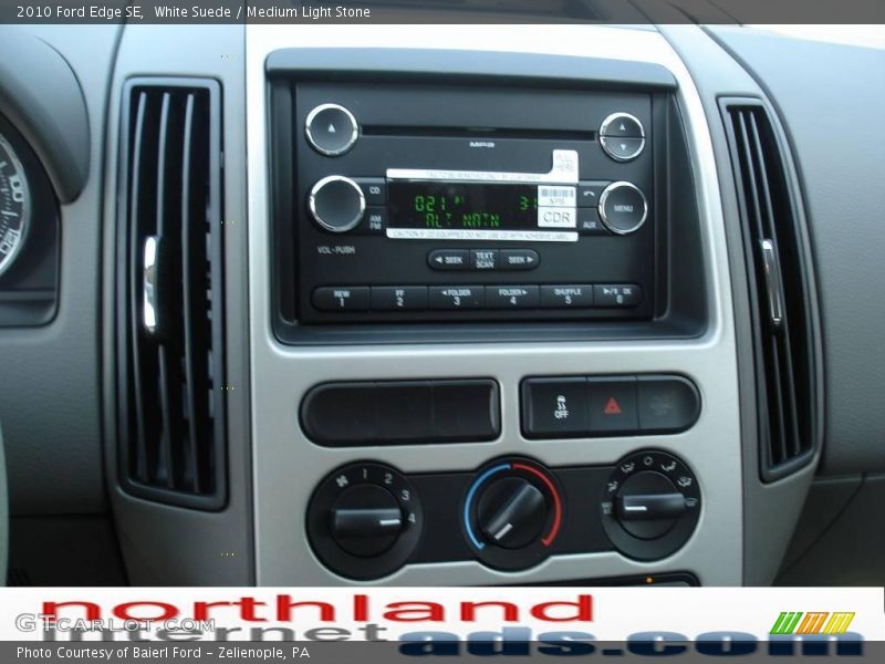 White Suede / Medium Light Stone 2010 Ford Edge SE
